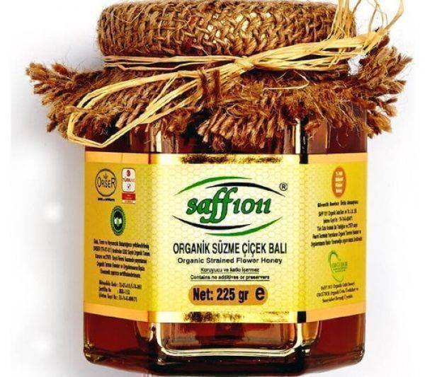 Saff 1011 Organik Süzme Çiçek Balı 225 Gr.