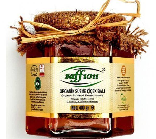 Saff 1011 Organik Süzme Çiçek Balı 400 Gr.