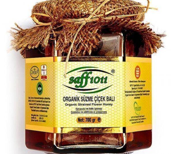 Saff 1011 Organik Süzme Çiçek Balı 700 Gr.