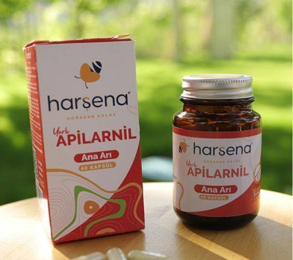Harşena (Ana Arı) Apilarnil Liyofilize Kapsül 40 Adet Harşena (Ana Arı) Apilarnil Liyofilize Kapsül 40 Adet